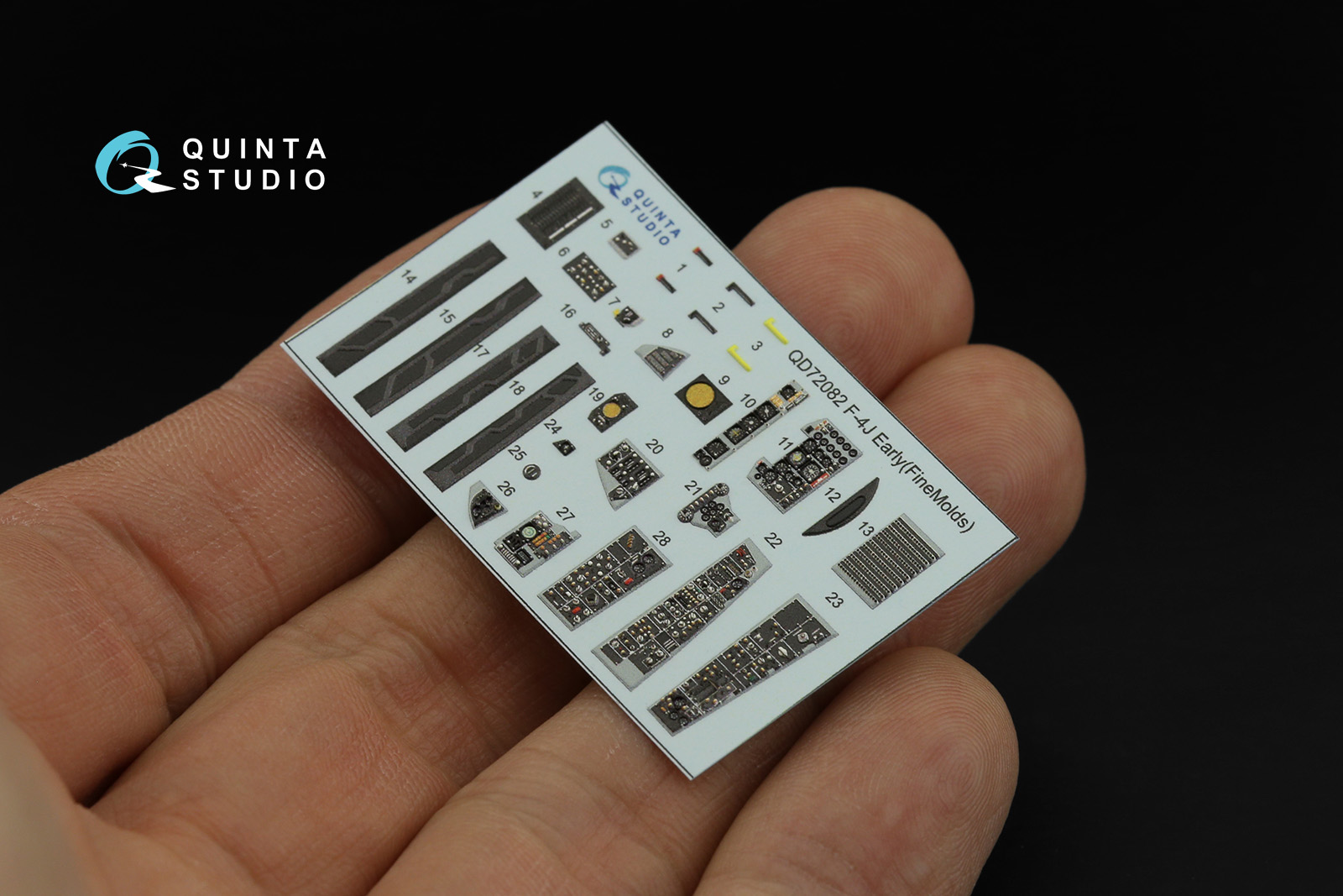 QD72082 3D Декаль интерьера кабины F-4J ранний (FineMolds)