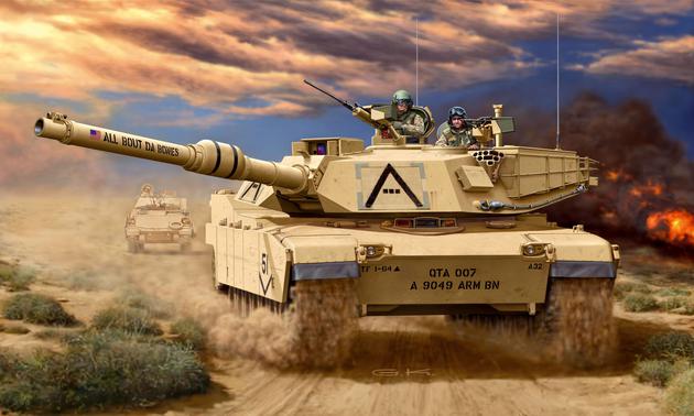 03112 Танк M 1 A1 (HA) Abrams Revell