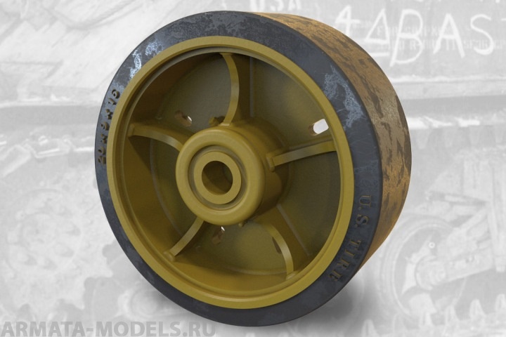 35027FURY US tank M4 Sherman VVSS Closed Spoke roadwheels (D52876) set