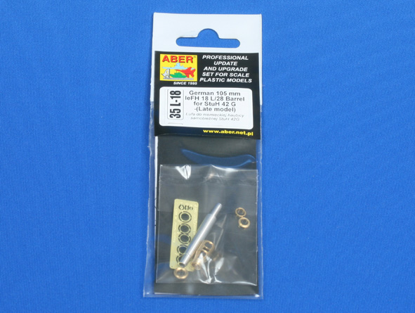 ABR-35-L-18  Дополнения для  German 105mm leFH 18L/28 Barrel for StuH42G –(Late model) для  1/35