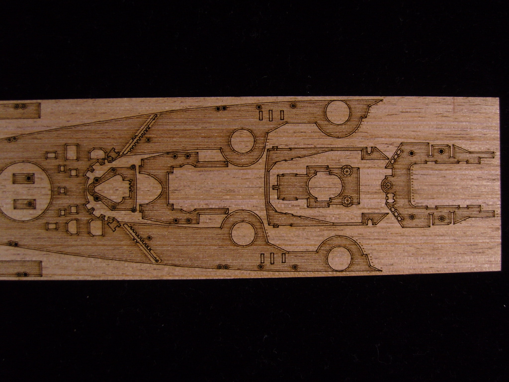 AW20065 Деревянная палуба для DKM Tirpitz