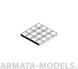 EVG4502 Квадратная плитка 2,1х2,1 мм, лист 15х30 см