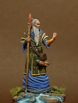 CHM-54118(M). Миры Фэнтези: Волшебник. (2 варианта голов). 54 мм. Материал - белый металл. Chronos Miniatures