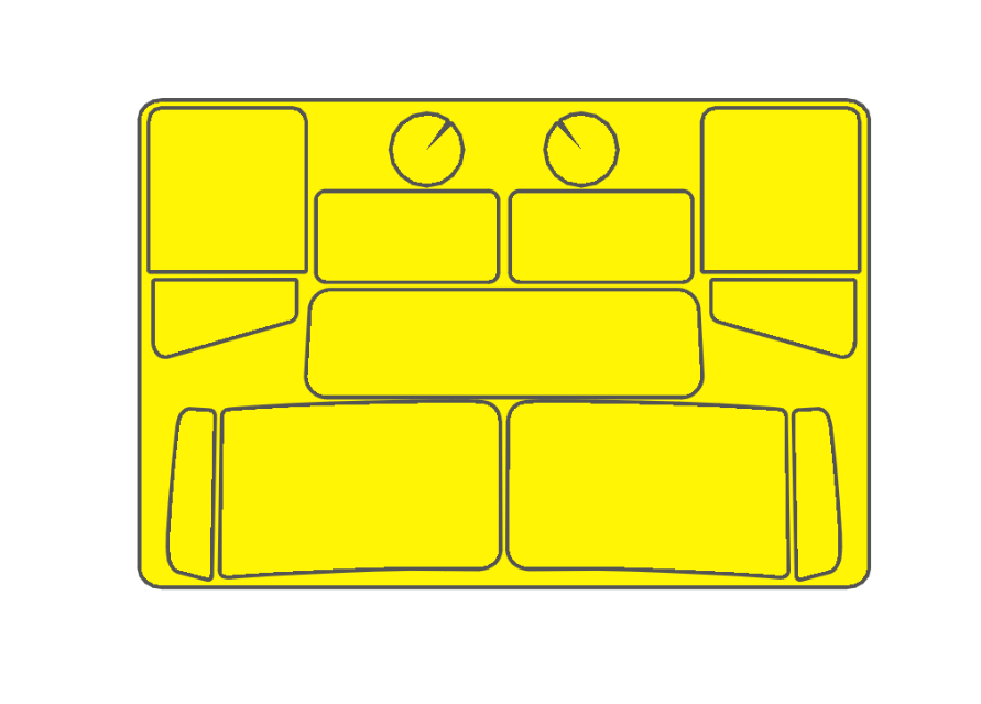 AM35895 Маски окрасочные для остекления для БМП Выстрел