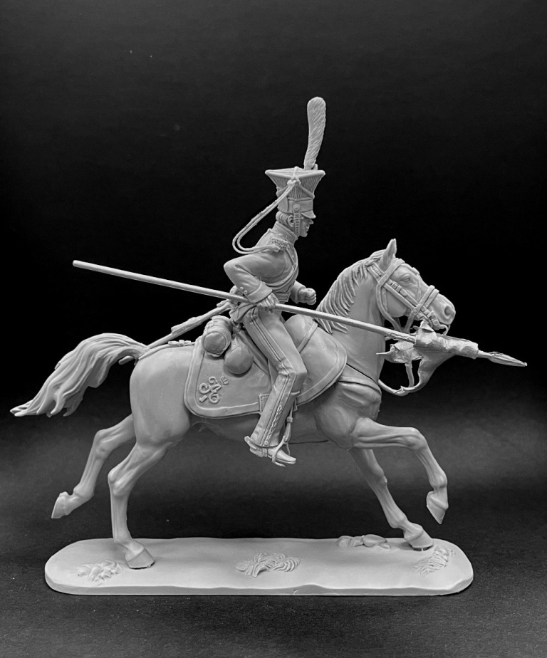 CHM-54304(M). Рядовой армейских уланских полков, Россия 1812-14 гг. Материал - белый металл. Chronos Miniatures