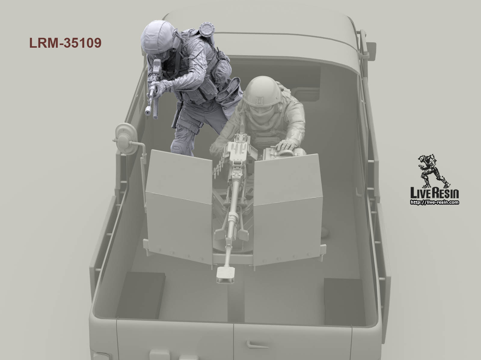 LRM35109 Российский военнослужащий Сил Специальных операций, ведущий огонь Live Resin