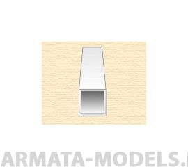 EVG252 Квадратная пластиковая трубка 3,2 мм, 3 шт/уп.