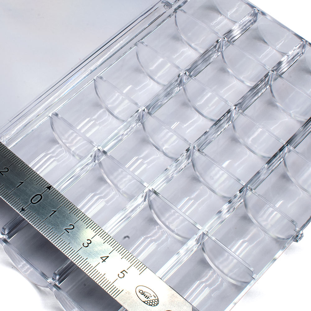 У14409IRP Бокс для хранения прямоугольный 24 ячейки, 180х120мм (Прозрачный)