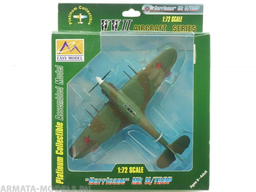 37266 Самолёт  Hurricane MKII/trop 1941 Russia Easy Model