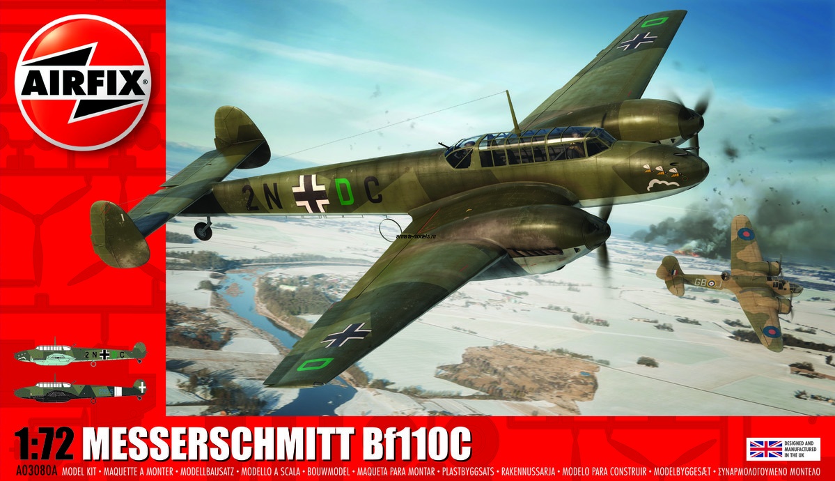 A03080A Самолет MESSERSCHMITT Bf11OC