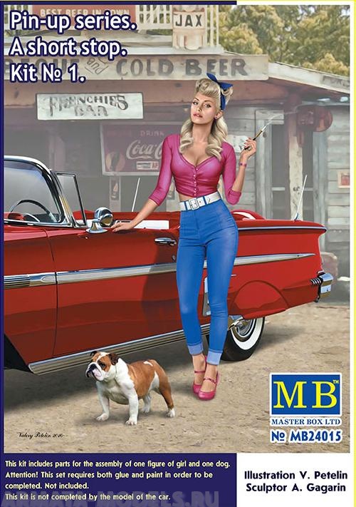 MB24015 Фигуры, Серия Пин-ап. Краткая остановка. Набор №1 Master Box (MB)