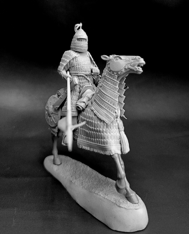 CHM-54362. Монгольский военачальник (Найон), 13 век (2 варианта головы, 2 варианта правой руки). 54 мм. Материал - смола. Chronos Miniatures