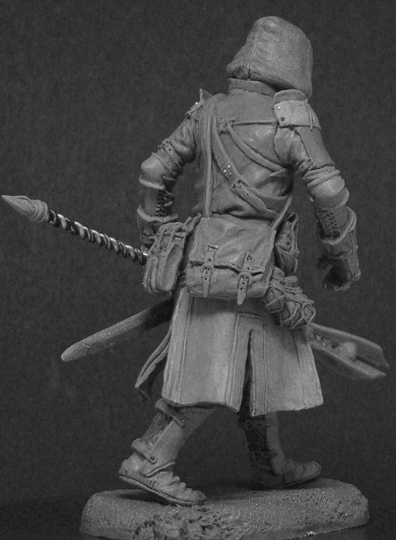 CHM-54152. Миры Фэнтези: Боевой маг (2 варианта головы). 54 мм. Материал – смола. Chronos Miniatures