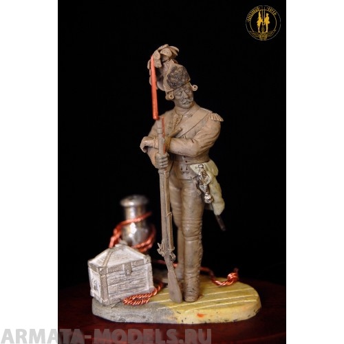 ОП.60.084 Фигура из белого металла Гренадёр морских батальонов (1,2,3, 4-ого) Балтийского флота 1766 -1787 г.  Студия Оловянный Парад