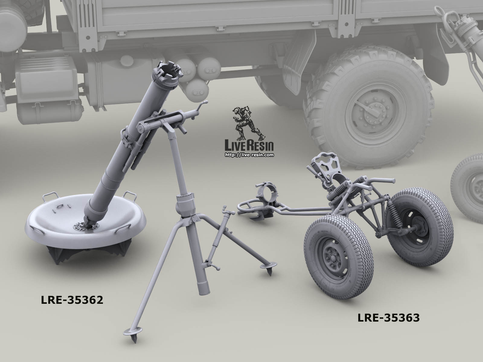 LRE35362 Комплекс 2С12 Сани - 120-мм миномет 2Б11, 1/35 