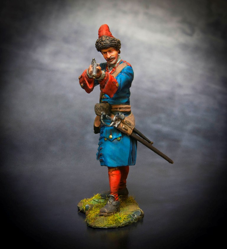 CHM-54073(M). Русский гренадер пехотных полков, 1708-10 гг. 54 mm. Материал - белый металл. Chronos Miniatures