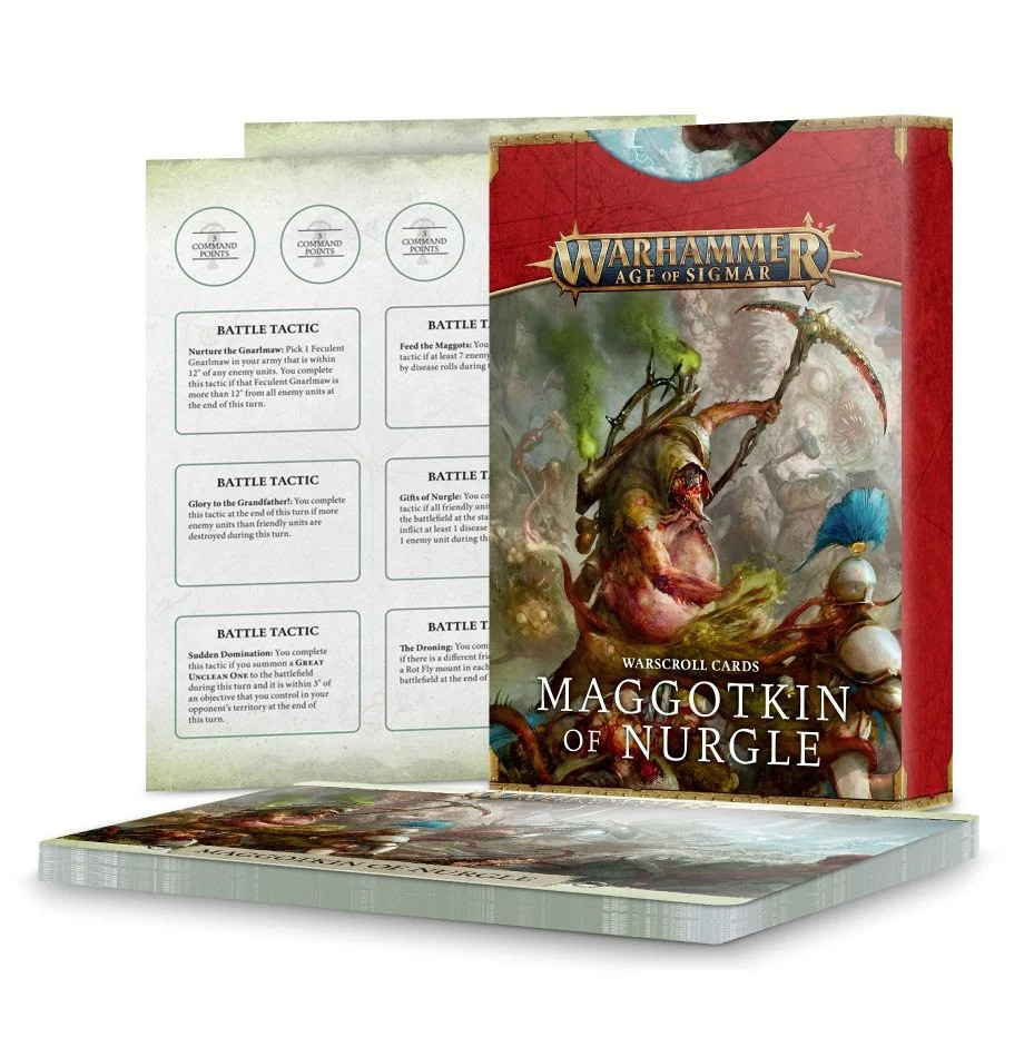 83-59GW Карты Боевые Свитки. Червородия Нургла (Warscrolls Maggotkin of Nurgle)
