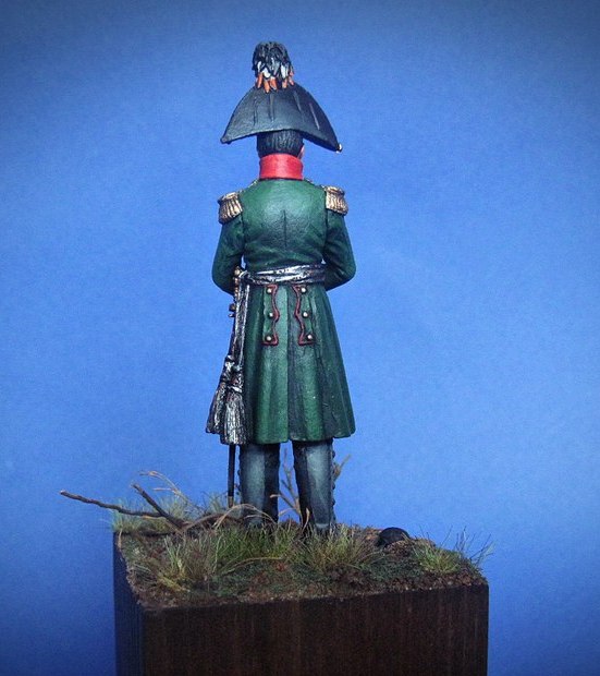 CHM-54071(M). Русский генерал Багратион П.И., 1812 г. 54 mm. Материал - белый металл. Chronos Miniatures