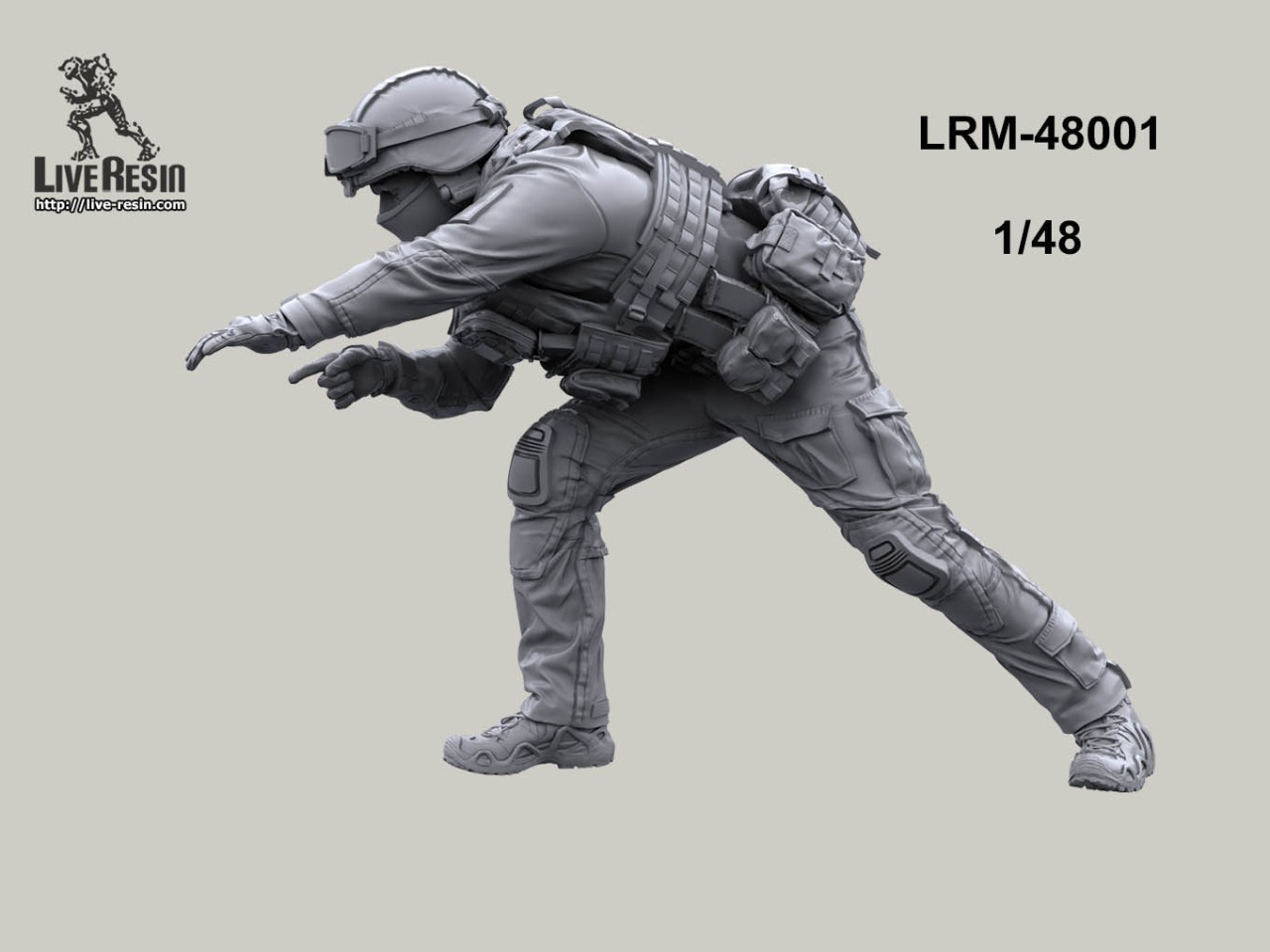 LRM48001 Пулеметчик ССО РФ для пулеметной установки  «КОРД-В» в дверной проем вертолета Ми-24