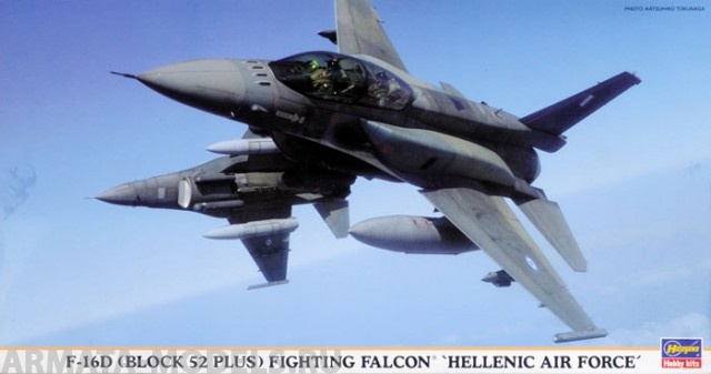 09803 Самолет F-16D BLOCK 52 PLUS HELLENIC AIR FORCE Hasegawa