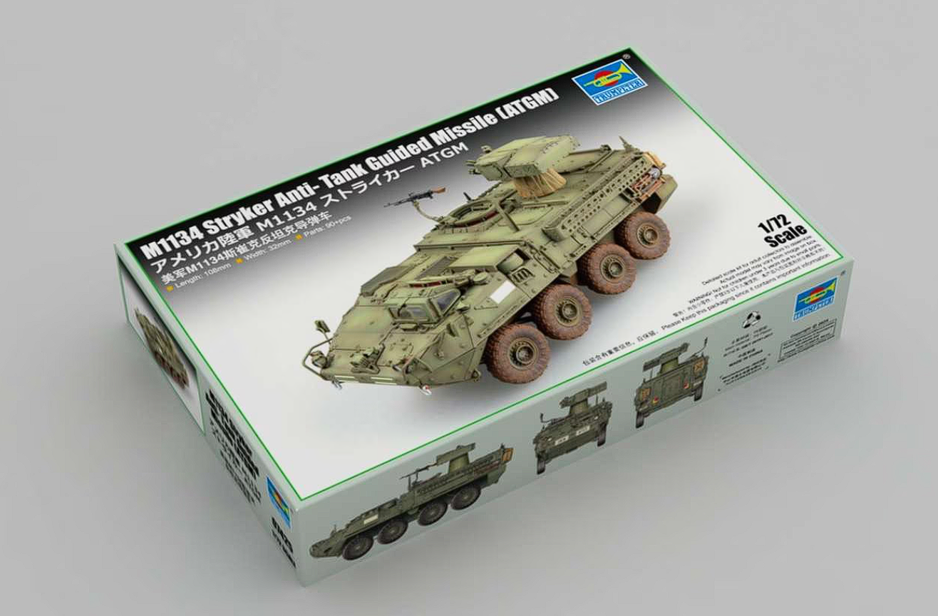 07425P M1134 Stryker Anti- Tank Guided Missile (ATGM) Trumpeter