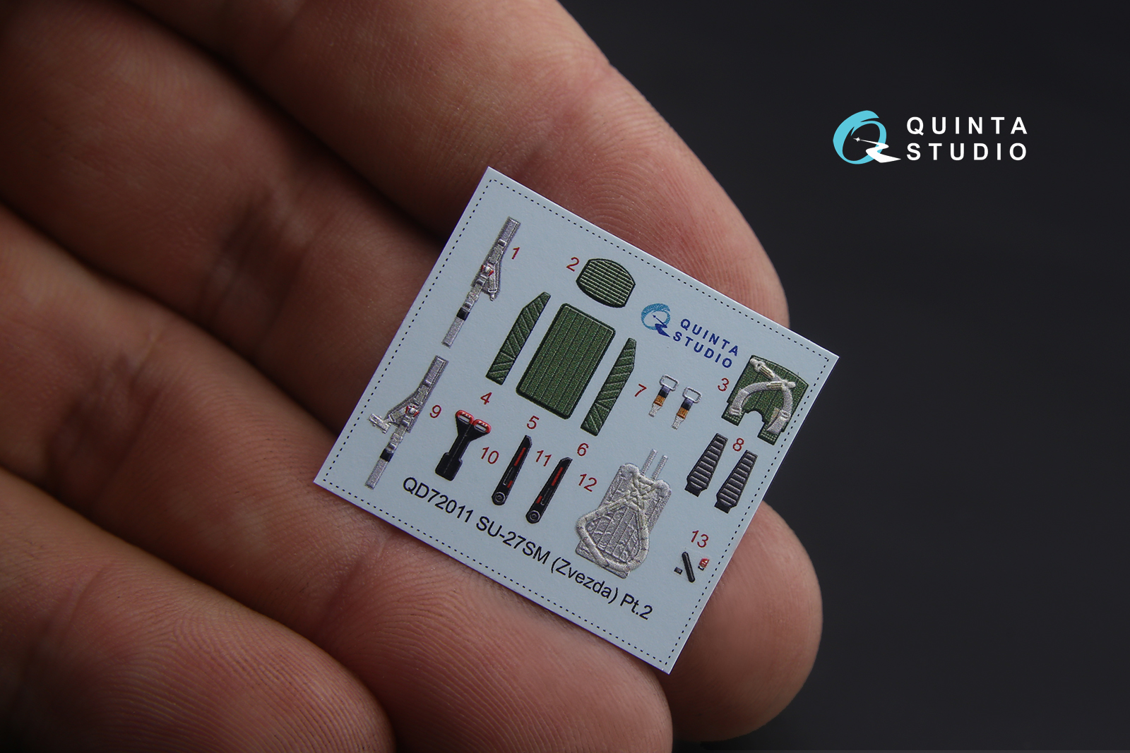 QD72011 3D Декаль интерьера кабины Су-27СМ (для модели Звезда)