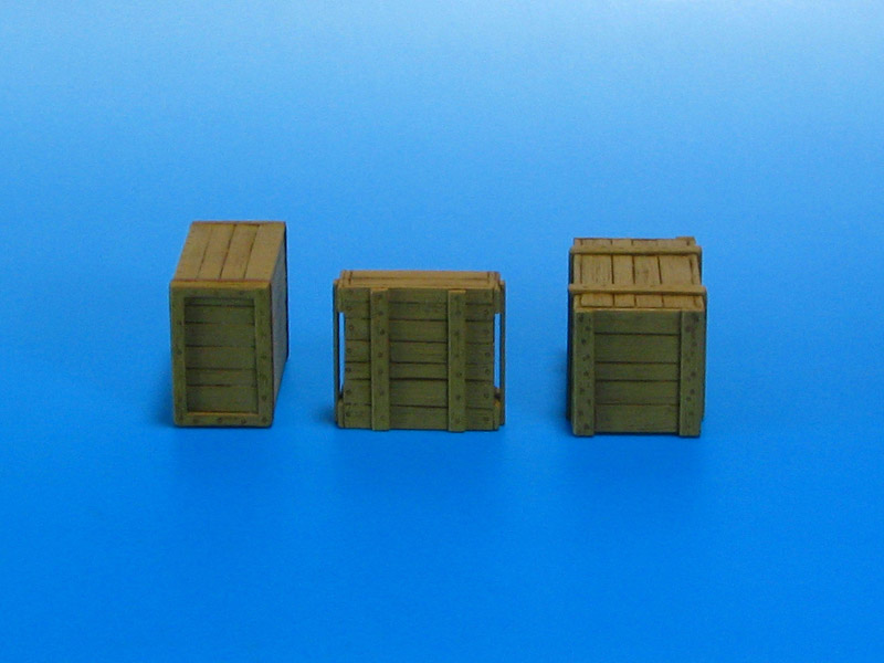 E-010 Дополнения для моделей Wooden Box general purpose. Three various designs in 1/35 scale