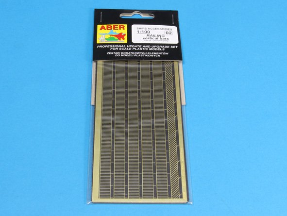 ABR-1:100-–-02  Дополнения для  Ships railing – vertical bars для  1/100