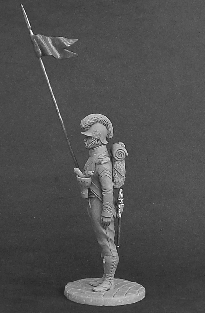 CHM-54232(М). 2-й орлоносец Хорватских временных пехотных полков, 1811-13 гг.  54 мм. Материал - белый металл. Chronos Miniatures