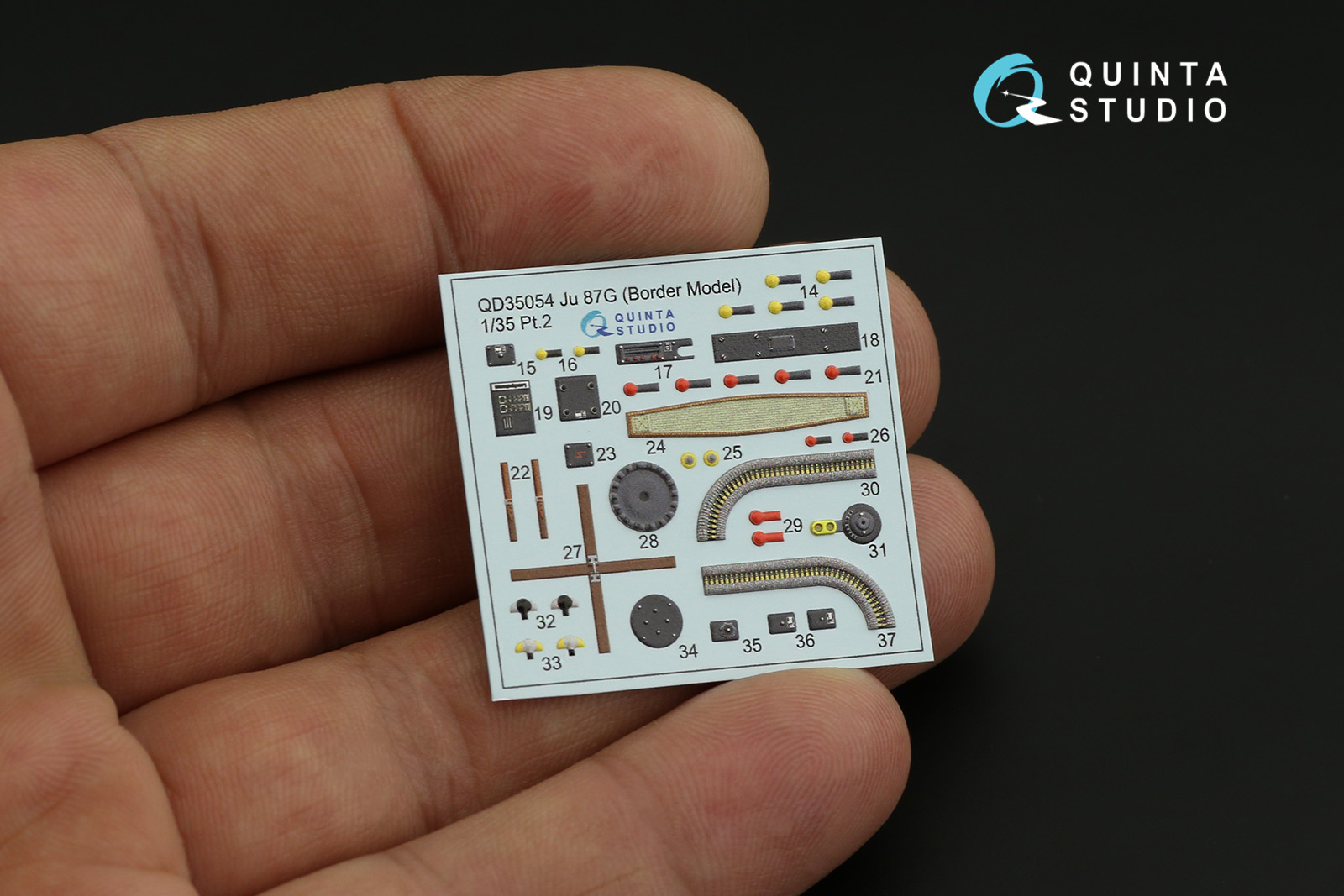QD35054 3D Декаль интерьера кабины Ju 87G (Border Model)