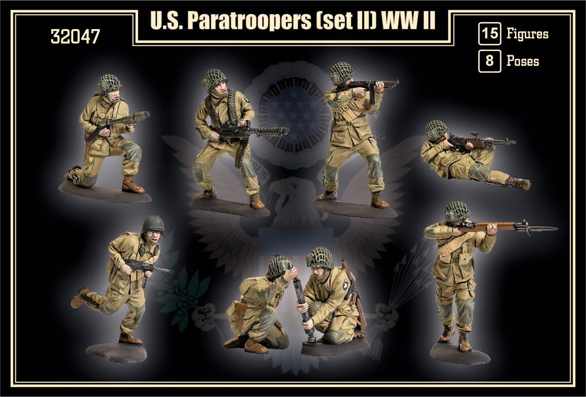 32047MR Фигуры US Paratroopers WWII (partII) U.rs set Mars