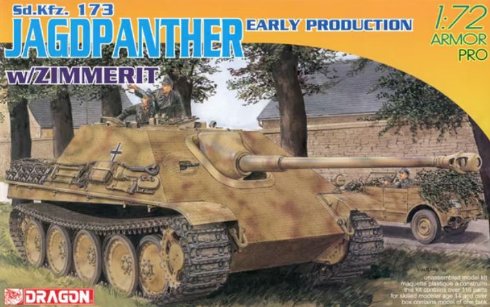 7241Д Sd.Kfz.173 Jagdpanther Early Production w/Zimmerit Dragon