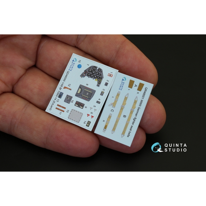 QD48095 1/48 3D Декаль интерьера кабины Bf 109G-14 (для модели Eduard)