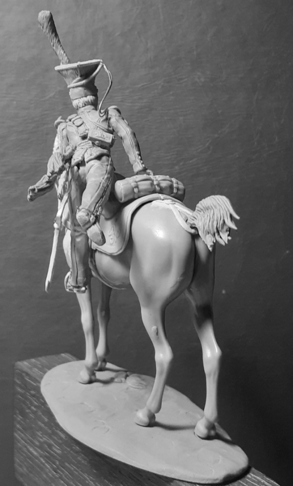 CHM-54271(M). Обер-офицер армейских уланских полков, Россия 1812-14 гг.  54 мм. Материал - белый металл. Chronos Miniatures