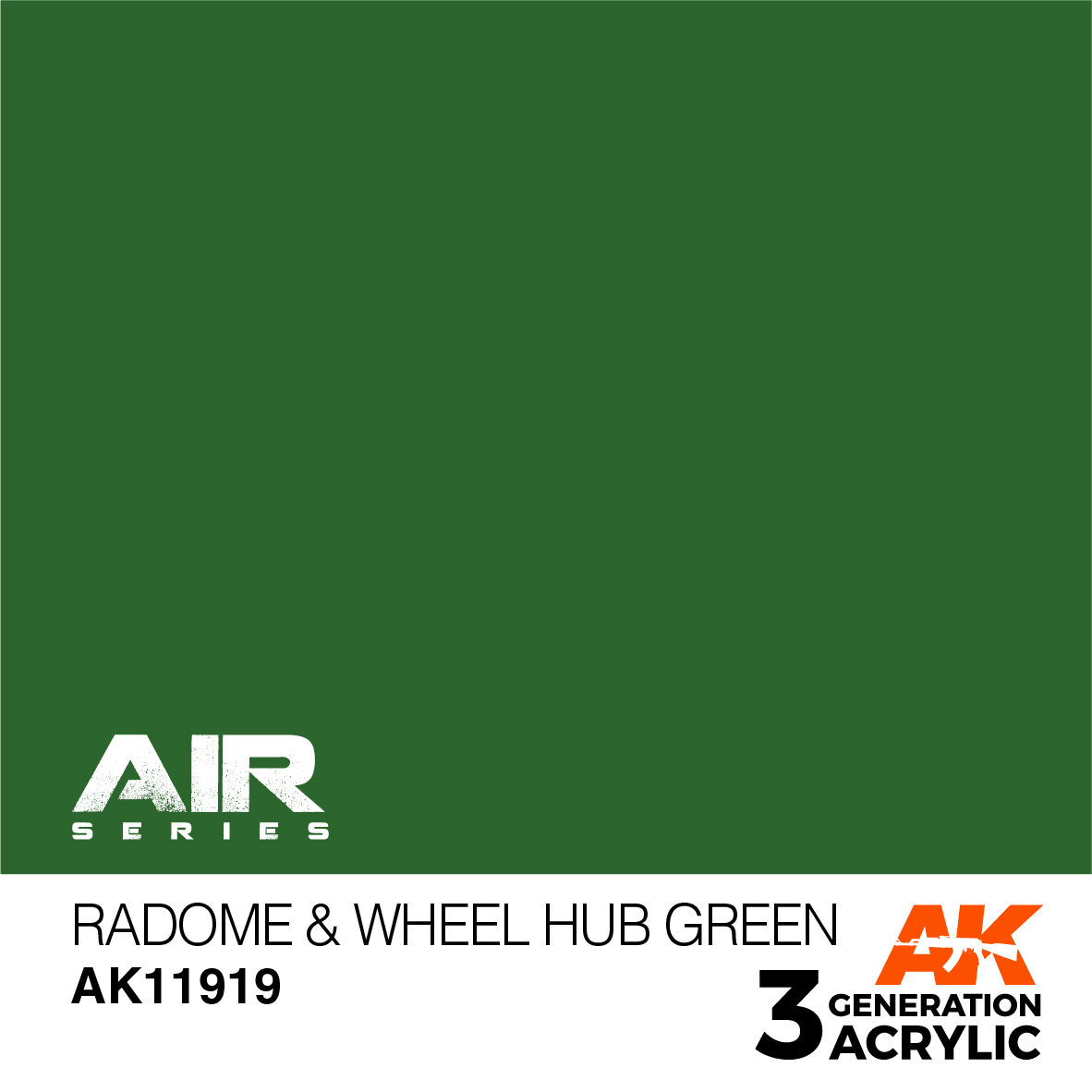 AK11919 Краска акриловая 3Gen Radome & Wheel Hub Green