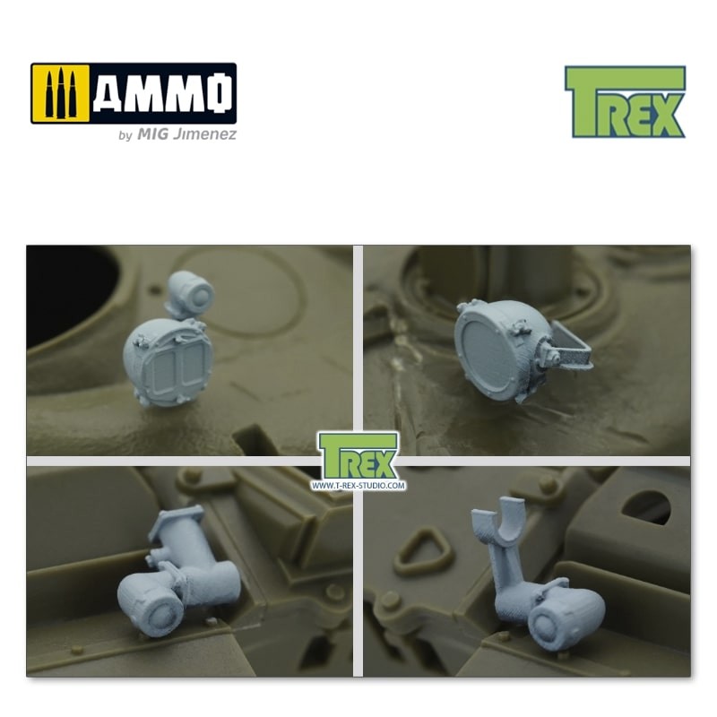 TR35042 Световые приборы T-72A Lights Set (T-72A after 1983, T72M1)