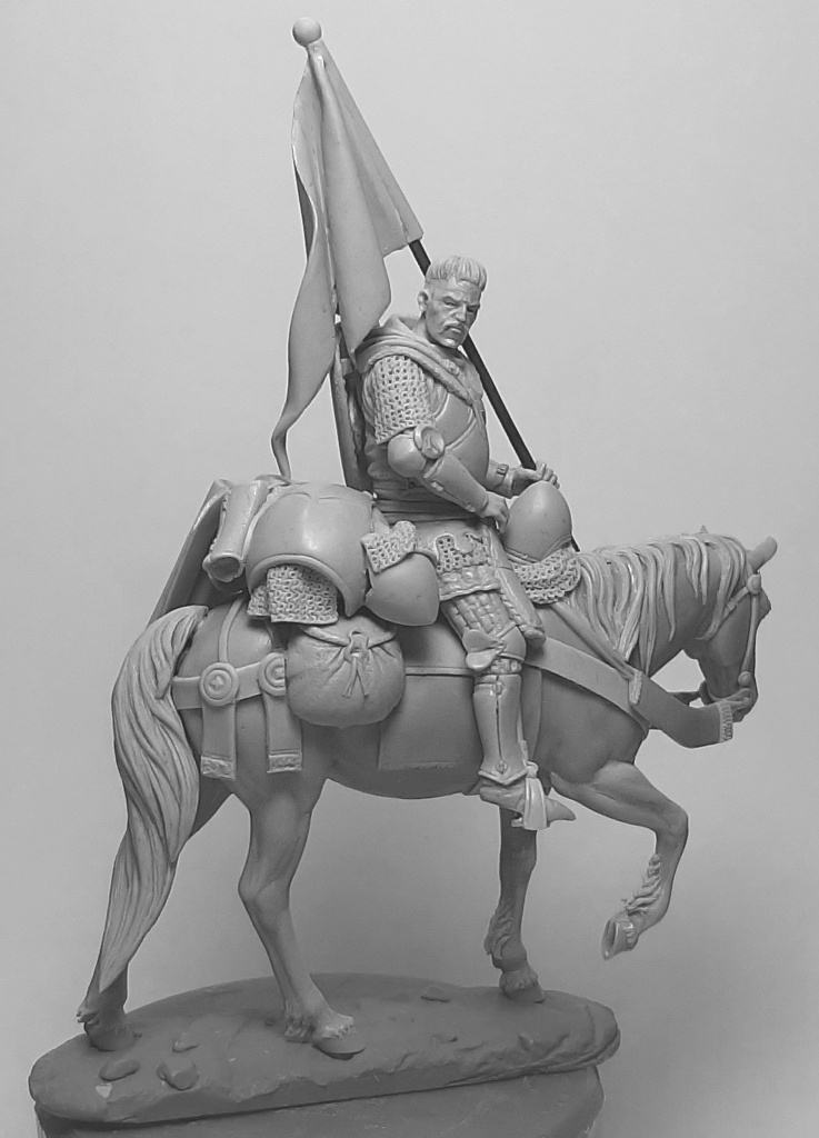 CHM-54351. Польский рыцарь, начало 15 века. 54 мм. Материал - смола. Chronos Miniatures