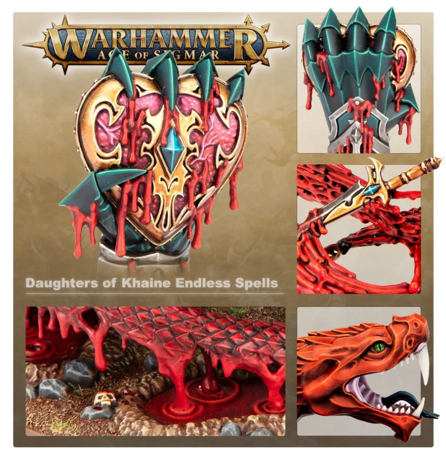 85-22GW Набор Бесконечные заклинания. Дочери Кхейна (Endless Spells Daughters of Khaine)