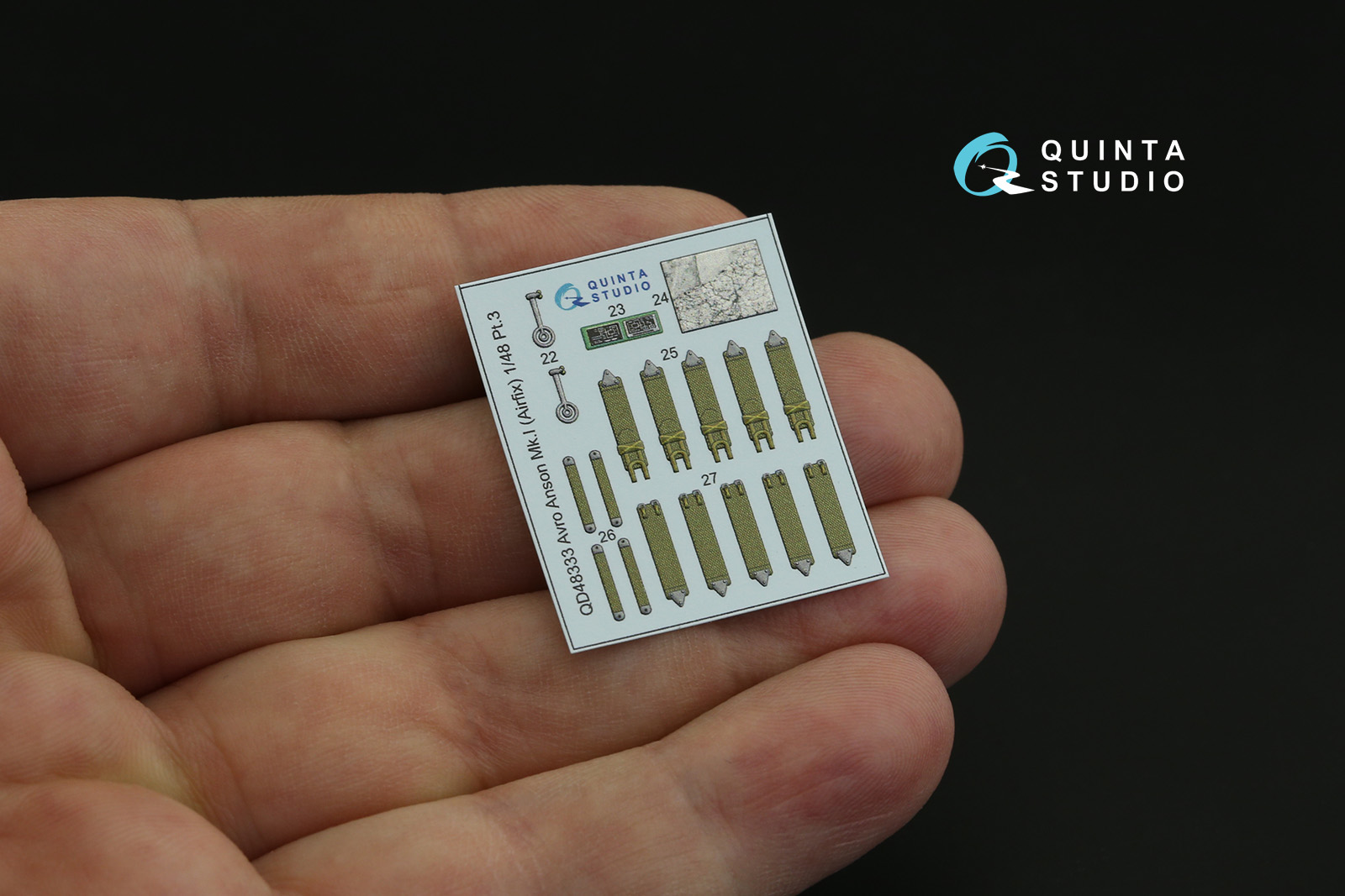 QD48333 3D Декаль интерьера кабины Avro Anson Mk.I (Airfix)