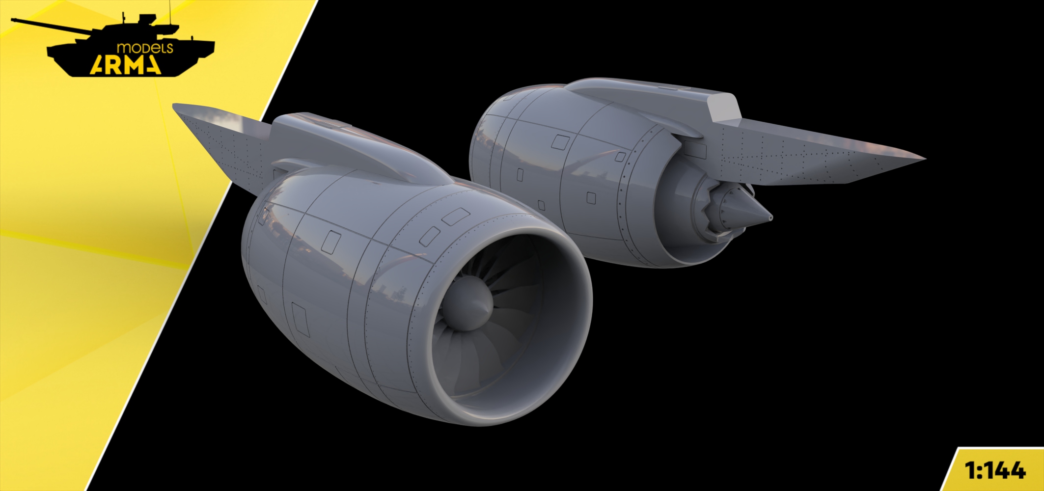 AM14420 Двигатели ПД-14, 1/144