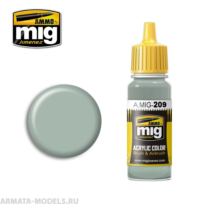 AMIG0209 Ammo Mig Акриловая краска FS 36495 LIGHT GRAY 17 мл