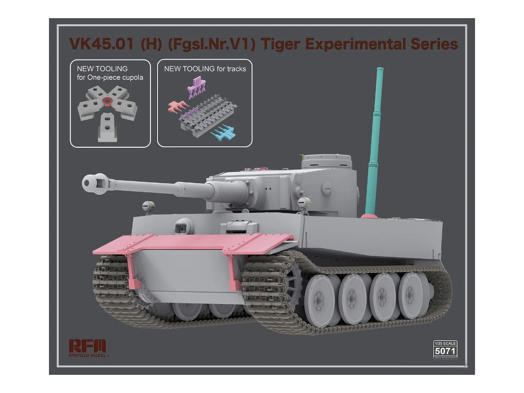 RM-5071 Немецкий танк VK45.01(H) (Fgsl.Nr.V1), прототип Tiger I Rye Field Model (RFM)