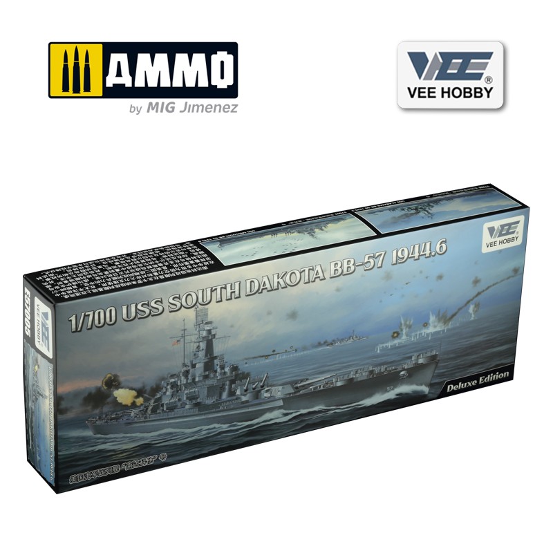 E57005 Сборная модель USS South Dakota BB-57 1944.6 (Professional Edition) VEE HOBBY