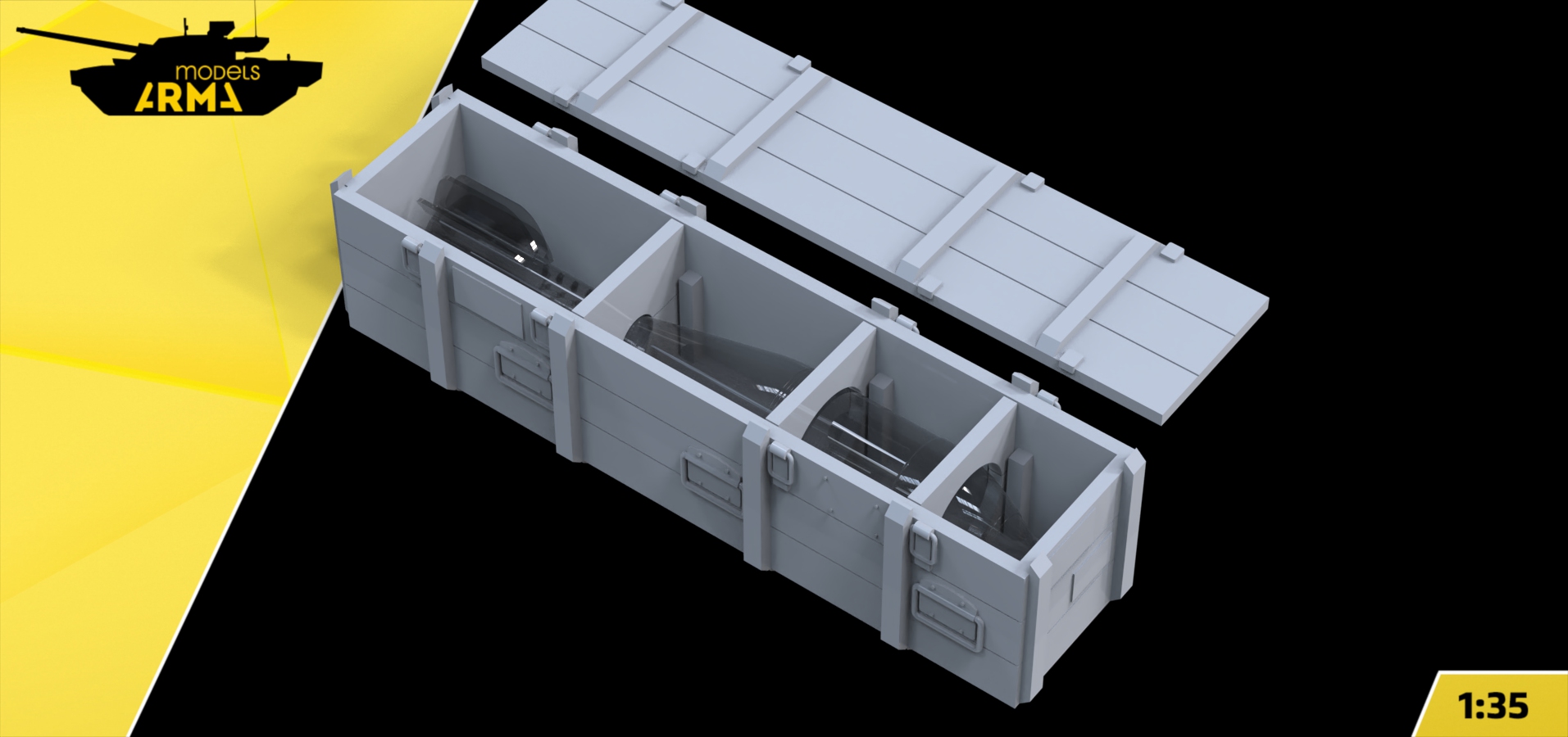 AM36014 Ящик для мин 240-мм (Не для свободной продажи) Arma Models