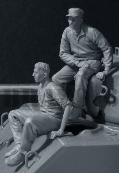 B6-35109 Миниатюра US Tank Crew (2) 1944-45