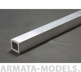 KS83012 Квадратная алюминиевая трубка 4 мм, 1 шт