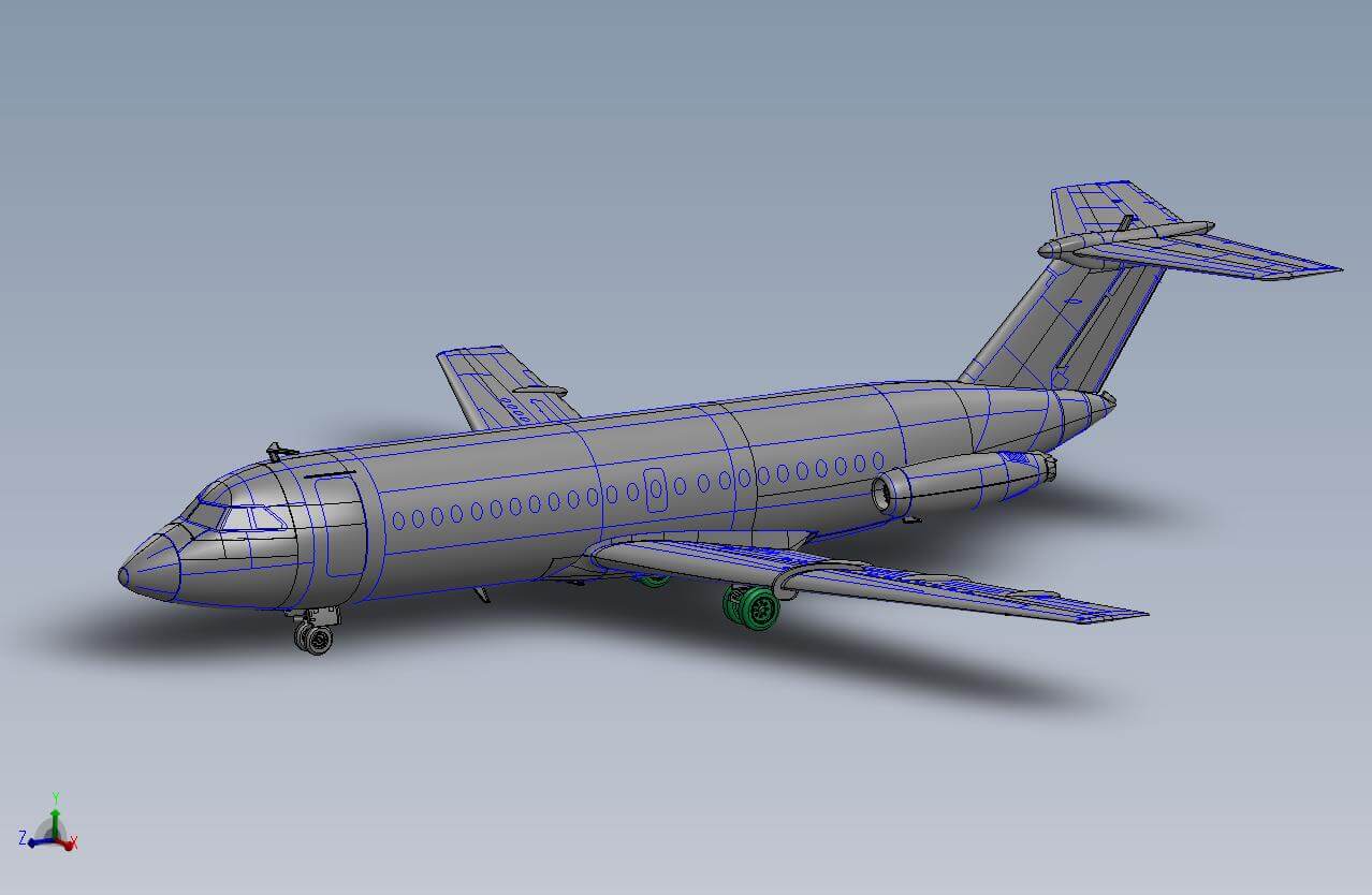 ЕЕ144143_1 Авиалайнер BAC 1-11-200 ALOHA Восточный экспресс