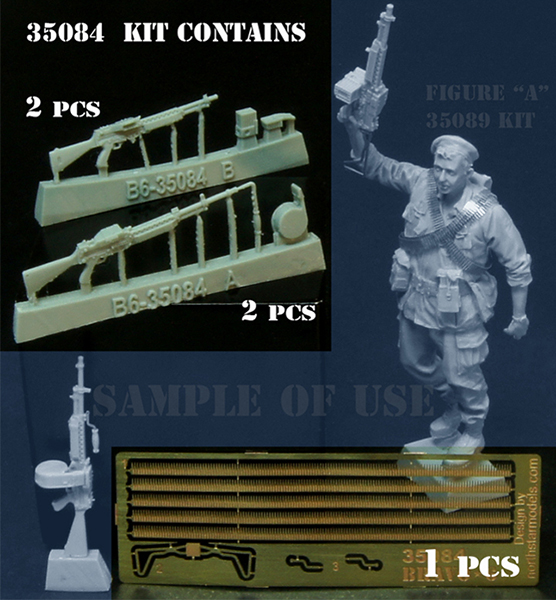 B6-35084 Миниатюра с фототравлением US Stoner M63A/Mk23 Bravo6