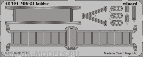 48704 Фототравление для  MiG-21 MF  (Ladder) для модели