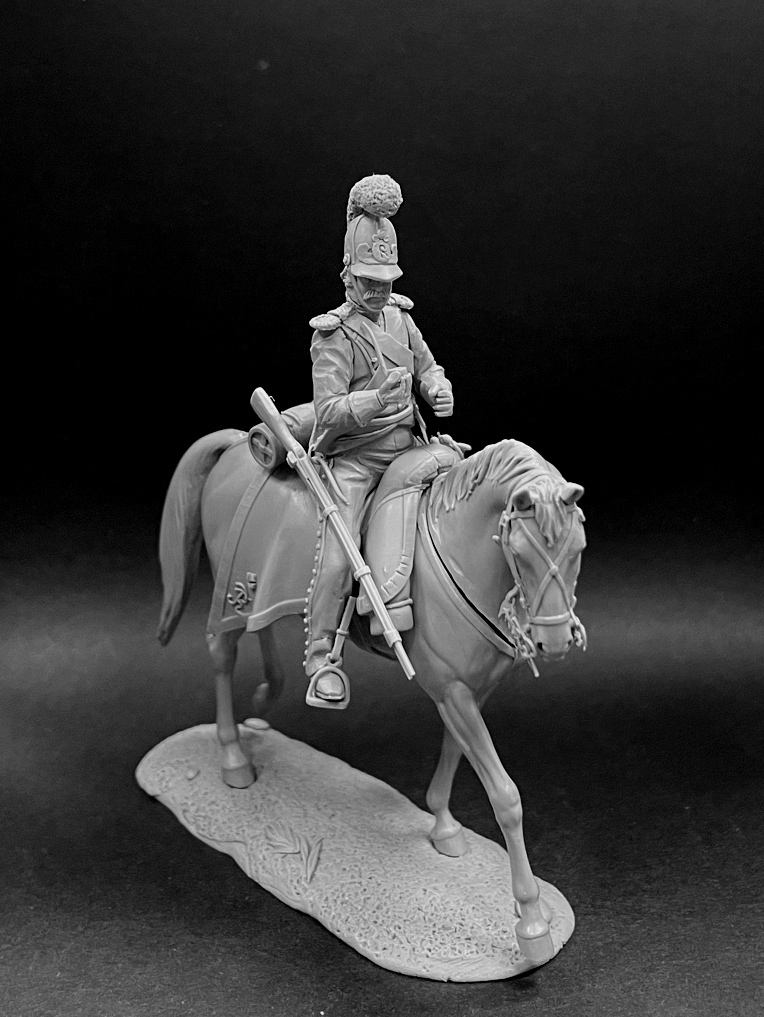 CHM-54315(M). Вюртембергский конный егерь, 1811-12 гг. Материал - белый металл. Chronos Miniatures